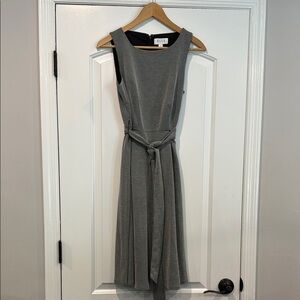 Elle Black & White Sleeveless Belted Dress Size Small